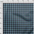 thumbnail image 2 of oneOone Cotton Cambric Grayish Blue Fabric Check Craft Projects Decor Fabric Printed By The Yard 56 Inch Wide, 2 of 4