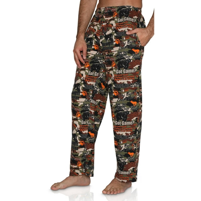 Fun Boxers Pantalon de Pyjama et de Détente pour Hommes à Imprimés Amusants de Pêche