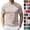 31#(Complexion), variant on Mens Mock Turtleneck Shirts Short Sleeve Casual Basic T-Shirts Ribbed Solid Pullover Tops (Brown,S)