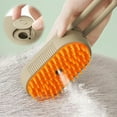 thumbnail image 5 of Chevaroo Horse Steam Brush, One-Click Spray Brush, Horse Hair Removal and Grooming Tool with 3 In 1 Function for Cleaning Pet Hair (Khaki+White), 5 of 8