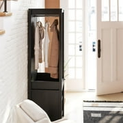 Ameriwood Home Wimberly Wardrobe with Mirror, Black Oak
