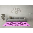 thumbnail image 3 of Ahgly Company Indoor Round Southwestern Purple Country Area Rugs, 3' Round, 3 of 4
