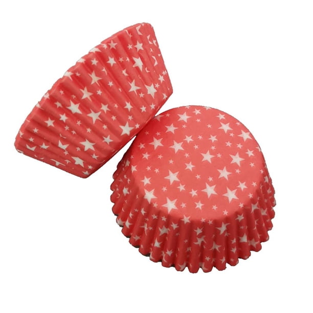 XWSHYW Tazas 100 Uds. de Papel Colorido para Pastel y Magdalenas, Envoltorio, Taza para Hornear Muffins, Fiesta