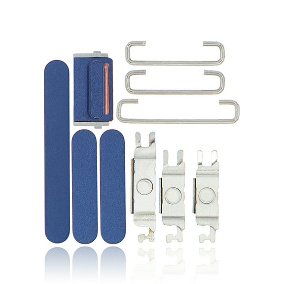 Replacement Hard Buttons (Power / Volume / Switch) Compatible For iPhone 12 (Blue)