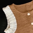 thumbnail image 5 of HCNTES Little Girls Summer Clothes Set Short Sleeve Top Relaxed Pants Children Girls Casual Dailywear School Wear for Kids 3T 4T 5T 6T 7T(F02-Coffee,3-4 Years), 5 of 6