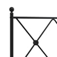 thumbnail image 3 of vidaXL Metal Headboard Black 100cm, 3 of 4