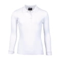 thumbnail image 2 of Beverly Hills Polo Club Girls 4-16 School Uniform Long Sleeve Cotton Interlock Polo Shirt, 2-Piece Value Pack, 2 of 2