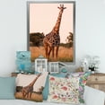 thumbnail image 3 of Designart 'African Giraffe In The Wildlife I' Farmhouse Framed Art Print, 3 of 4