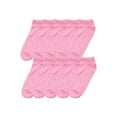thumbnail image 1 of INSPIRE CHIC Women's 10 Pairs Stretch Breathable Cuffs Low Cut Ankle Socks Small Pink, 1 of 6