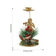 thumbnail image 4 of Christmas Candle Holders Set, Metal Holiday Decor with Traditional & Modern Design, Festive Tabletop Candle Stand for Creating Warm Atmosphere, 4 of 7