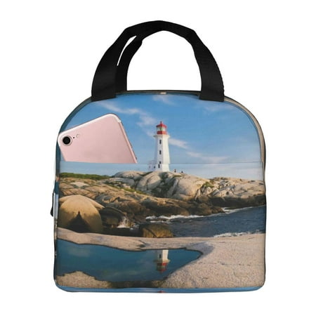 Insulated Lunch Bag for Women Men - Lighthouse Leakproof Cooler Lunch Box for Women Men  Lunch Tote Bags for Work School Picnic Travel