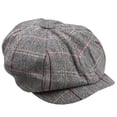 thumbnail image 1 of Lattice Newsboy Vintage French Gorras Beanie Sombreros para Hombres Mujeres Niñas Casual al aire libre Gris Macarena Boina, 1 of 7