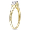 thumbnail image 4 of Everly Women's Created Sapphire 10K Yellow Gold Engagement Ring, 4 of 8