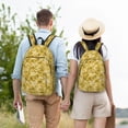 thumbnail image 4 of Disketp Flower Mochila de Lona Estampada, Mochila Escolar de Viaje Ligera para Estudiantes y Portátil-Small, 4 of 5