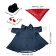 thumbnail image 4 of Aurorax Fall Porch Goose Outfits 23" Holiday,Goose Clothes for Cement Goose Porch Goose 17/19 inch,Western All the Season Blue Porch Goose Costume for Garden Outdoor Home Decor, 4 of 9