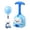 Blue A1, variant on Animal Air Powered Balloon Car Toy, Air Powered Balloon Car Launcher Set, Easy Manual Balloon Pump, Basic Physics Learning, Party Favors for Kids Ages 3+ Yellow