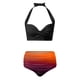 thumbnail image 3 of Gibobby Trajes de Baño Mujer Bikini de cintura alta para mujer, bañador Sexy de realce de dos piezas, traje de baño Vintage de dos piezas, conjunto de Bi(Rojo,M), 3 of 4