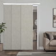 thumbnail image 1 of Stores à Panneaux Réglables pour Rails, Store de Porte Coulissante de Patio, Stores Verticaux, Séparateur de Pièce, Rails Rétractables de 43 Pouces à 74 Pouces L, Panneaux Ajustables jusqu'à 96 Pouces H, Occultant, Lin Beige, 1 of 6