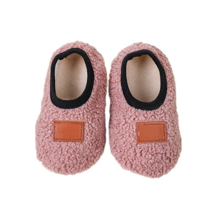 

Fangasis Infants Sock Slipper Cartoon Baby Shoe Soft Sole Floor Slippers Toddlers Kids Socks Training Non-slip First Walkers Walking Shoes Pink 5C