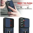 thumbnail image 5 of SOATUTO For Samsung S22 Phone Case Military Grade Drop Rugged Cover With Camera Slide Anti-Scratch Protective 360° Rotate Kickstand Sturdy Shockproof Case For Samsung Galaxy S22 6.1 inch - Blue, 5 of 6