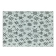 thumbnail image 1 of Snowflake Cutting Board, Line Art Design Snowflake Pattern Geometric Arrangement with Circles Hexagons, Decorative Tempered Glass Cutting and Serving Board, Small Size, Black White, by Ambesonne, 1 of 1