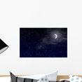 thumbnail image 1 of Sky with Stars and Wall Mural Decal Sticker, Wallmonkeys Peel & Stick Vinyl Graphic (18 in W x 11 in H), 1 of 4