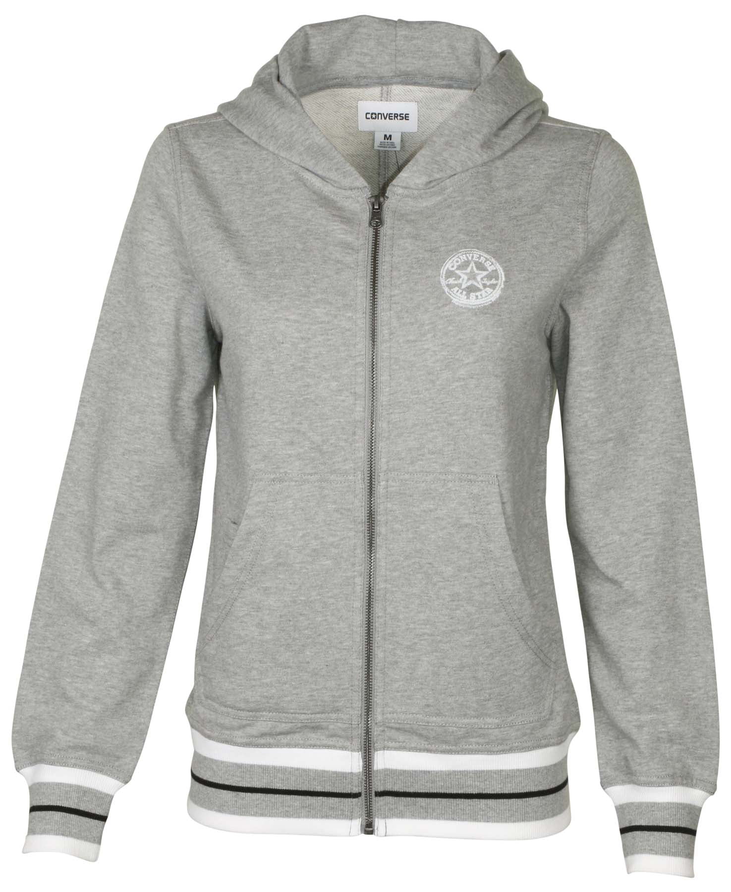 Converse - Converse Women's All Star Core Plus Two Way Full Zip Hoodie ...