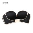 thumbnail image 1 of Sujetador sin tirantes Mujer Invisible Sexy Bralette sin costuras Hacer subir Lencería Ropa interior sin espalda, Negro, 32 / 70AB Advancent AP001142-09B, 1 of 7