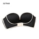 thumbnail image 1 of Sujetador sin tirantes Mujer Invisible Sexy Bralette sin costuras Hacer subir Lencería Ropa interior sin espalda, Negro, 32 / 70AB Vogacara AP001142-09B, 1 of 7