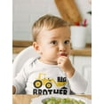 thumbnail image 3 of Little Brother Tractor Loving Boys Baby Long Sleeve Bodysuit 12M White, 3 of 6