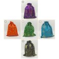 thumbnail image 3 of EeaseCA Silk Drawstring Bag Chinese Style Jewelry Pouch Storage Bag for Wedding Party (Purple, Random Pattern), 3 of 8