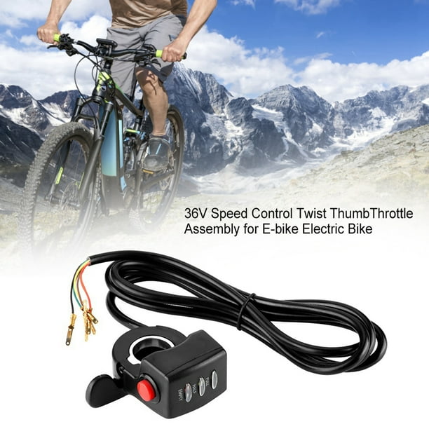 Conjunto De Acelerador De Pulgar Giratorio Con Control De Velocidad De 36 V Para Bicicleta Eléctrica Aceleradores Eléctricos Acelerador De Pulgar Aceleradores De Control De