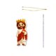thumbnail image 1 of Colgante acrílico de Pascua con forma de corazón sonriente para decorar bolsos y llaveros: accesorio duradero y versátil para manualidades, ideal para fiestas navideñas y regalos., 1 of 6