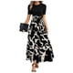 thumbnail image 1 of Vestido largo DINEVE elegante de verano con mangas abullonadas para mujer 2025, 1 of 6