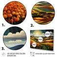 thumbnail image 3 of Designart "Geometric Plains in the Countryside II" Landscapes Wall Art Print, 3 of 5