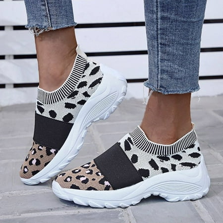 

eczipvz Running Shoes Womens Womenâs Casual Sneakers - Lightweight Knit Sock Walking Shoes Pink