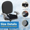 thumbnail image 3 of Seat Cushions for Office Chairs Coccyx Cushion for Tailbone Pain Relief Cushion Office Chair Wheelchair Cushion for Long Sitting Back Pain，Memory Foam Seat Car Computer Desk Chair Cushion Black, 3 of 6
