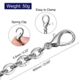 thumbnail image 2 of Unique Bargains 24'x0.22' Purse Chain Strap, 2Pack Purse Handle Shoulder Bag Replacement Strap, Silver, 2 of 5