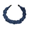 thumbnail image 5 of Unique Bargains 1 Pc Headband Pleats Satin Hair Accessories for Women Navy Blue, 5 of 5