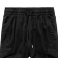 thumbnail image 5 of EHQJNJ Thermal Work Pants Men Men Cargo Pants Casual Ankle Pants Retro Loose Breathable Drawstring Elastic Pants Open Bottom Sweatpants for Men Cargo Sweatpants, 5 of 5
