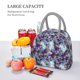 thumbnail image 5 of Balery Purple Marble Texture Bolsa de Almuerzo para Mujeres, Caja de Almuerzo, Bolsa de Almuerzo Pequeña Impermeable, Tote de Almuerzo Reutilizable con Gran Capacidad, 5 of 6