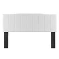 thumbnail image 3 of Tufted Headboard, Full Queen Size, Velvet, White, Modern Contemporary Urban Design, Bedroom Master Guest Suite, 3 of 8