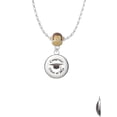 thumbnail image 2 of Delight Jewelry Silvertone Domed Class of 2024 Mia Monkey Charm Necklace, 2 of 4
