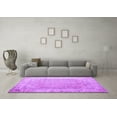 thumbnail image 3 of Ahgly Company Indoor Round Abstract Purple Contemporary Area Rugs, 8' Round, 3 of 4