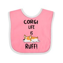 Inktastic Corgi Life is Rough Boys or Girls Baby Bib