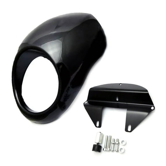 Black Fairing Windshield 5.9" Headlight Opening Mark for 883 XL 1200