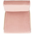 thumbnail image 4 of SAFAVIEH Romilly Modern Glam Velvet Accent Chair, Dusty Rose, 4 of 7