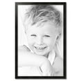 thumbnail image 2 of ArtToFrames 29" x 45" Honors Black with Silver Picture Frame, 29x45 inch Black Wood Poster Frame (WOM-5157), 2 of 7