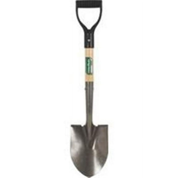 AMES/TRUE TEMPER 163037900 Mini Shovel, 6" W x 8" L, Carbon Steel, 27", D-Grip Hardwood Handle