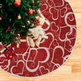 thumbnail image 5 of Valentines Love Hearts Tree Skirt, Seasonal Tree Mat Holiday Party Supplies Ornaments Indoor Outdoor Decorations for Tabletop Trees 35.4 Inches, 5 of 6